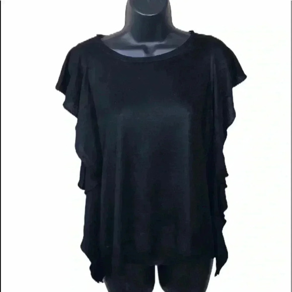 Zara Knit Ruffled Sides Blouse Size S—B2 - Picture 1 of 5